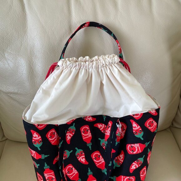 Cute Hot Pepper Sriracha Tote Bag - Picture 7 of 7